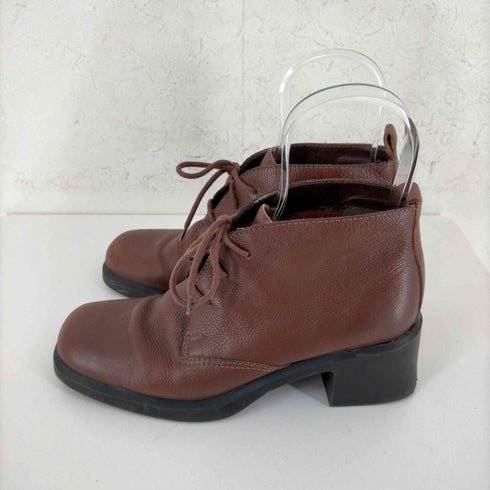 AEROSOLES ヒールレースアップ レザー アンクルブーツ レディース