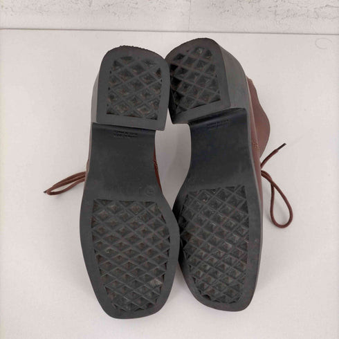 AEROSOLES ヒールレースアップ レザー アンクルブーツ レディース