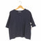 グランドママドーター GRANDMA MAMA DAUGHTER ショルダーボタン コットンレーヨンクルーネックTシャツ レディース JPN:0