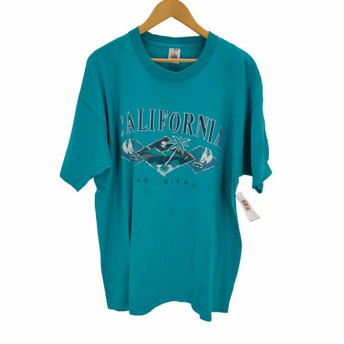 フルーツオブザルーム FRUIT OF THE LOOM 90s USA製 シングルステッチ CALIFORNIA Tシャツ メンズ JPN:XL