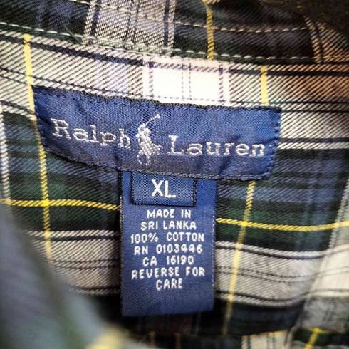 ラルフローレン RALPH LAUREN スモールポニー刺繍 L/S BDシャツ メンズ import:XL