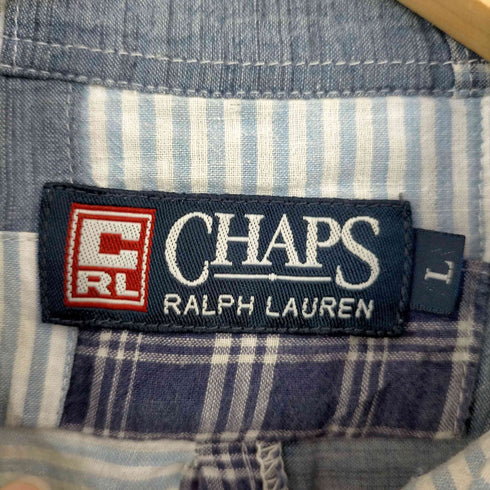 チャップスラルフローレン CHAPS RALPH LAUREN パッチワーク BDシャツ メンズ JPN:L