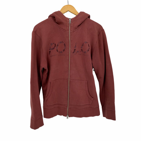 ポロブリティッシュカントリースピリット POLO BRITISH COUNTRY SPIRIT フロント プリントパーカー ダブルジップ メンズ import:L