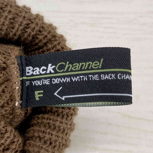 バックチャンネル Back Channel アクリルビーニー usa製 メンズ