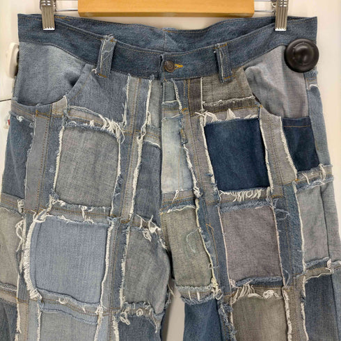 リメイクパッチワークデニムパンツ メンズ