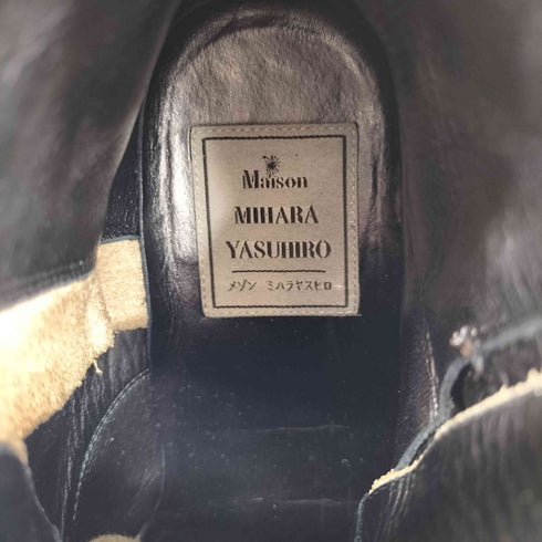 メゾンミハラヤスヒロ Maison MIHARA YASUHIRO VIBRAMソール ねじれ加工 レースアップレザーブーツ メンズ 25 1/2
