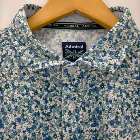 アドミネラルゴルフ Admiral GOLF S/S 花柄ポロシャツ メンズ JPN:XL