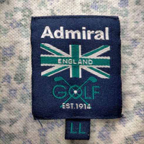 アドミネラルゴルフ Admiral GOLF S/S 花柄ポロシャツ メンズ JPN:XL