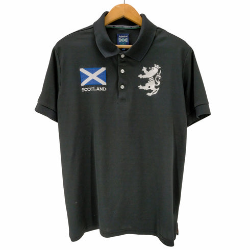 アドミネラルゴルフ Admiral GOLF S/S ロゴ刺繍ポロシャツ メンズ JPN:XL