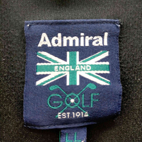 アドミネラルゴルフ Admiral GOLF S/S ロゴ刺繍ポロシャツ メンズ JPN:XL