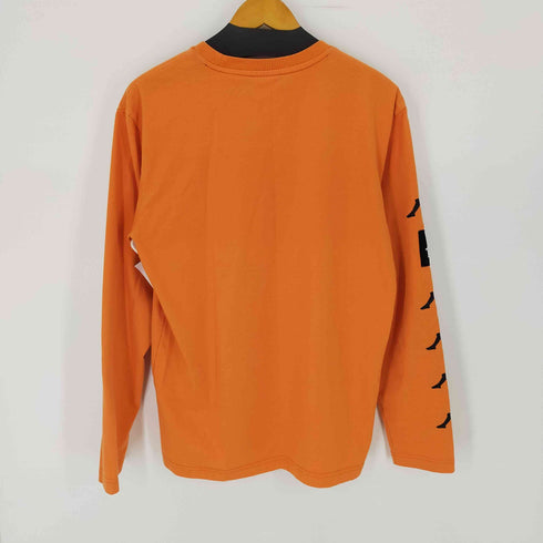 カッパ Kappa ロゴ刺繍 袖プリントクルーネックL/S TEE メンズ import:M