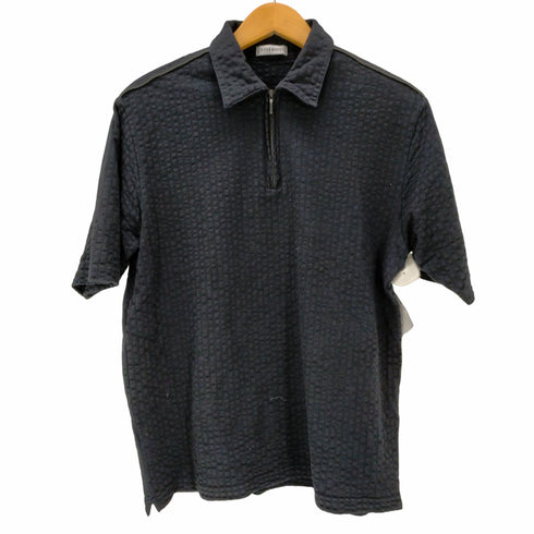 インターメッツォ INTERMEZZO S/S シアサッカージップポロシャツ メンズ JPN:L
