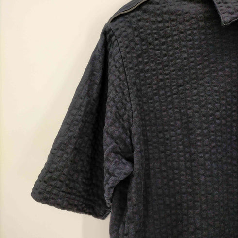 インターメッツォ INTERMEZZO S/S シアサッカージップポロシャツ メンズ JPN:L
