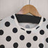 トリココムデギャルソン tricot COMME des GARCONS コットン ドット柄 クールネックTシャツ レディース