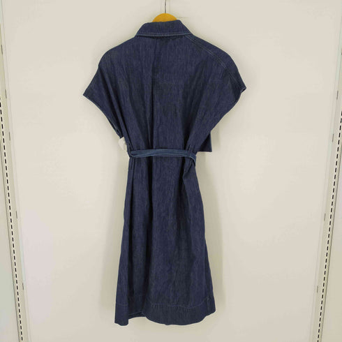 コス COS デニム半袖マキシワンピース フラップポケット レディース EUR 34