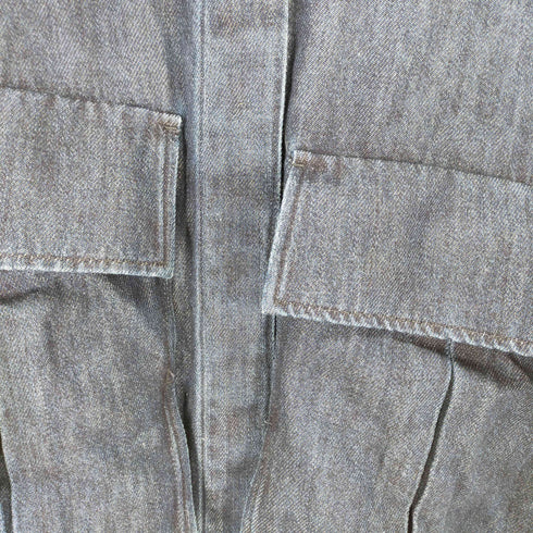 コス COS デニム半袖マキシワンピース フラップポケット レディース EUR 34