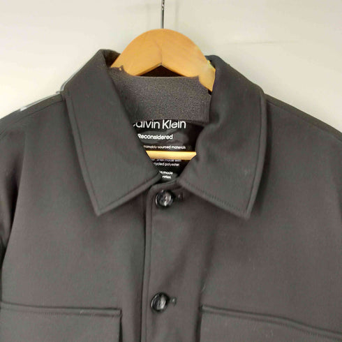 カルバンクライン CALVIN KLEIN repreve 2ポケット中綿ジャケット オーバーサイズ パフィージャケット 中綿 ブルゾン メンズ JPN:M