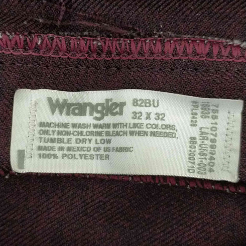 ラングラー Wrangler ランチャーパンツ ポリエステル YKK メンズ 32/32
