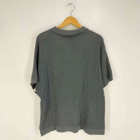 CLEL Jacquard Loose Short Sleeve Knit Polo Shirt ジャガード ルーズスリーブ ニットポロシャツ メンズ JPN:XS
