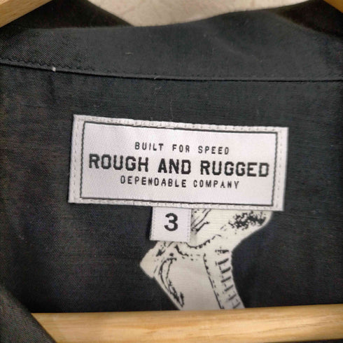 ラフアンドラゲッド ROUGH AND RUGGED HALEIWA ハレイワ オープンカラーレーヨンL/Sシャツ メンズ JPN:3