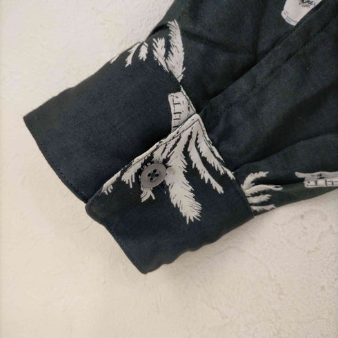 ラフアンドラゲッド ROUGH AND RUGGED HALEIWA ハレイワ オープンカラーレーヨンL/Sシャツ メンズ JPN:3