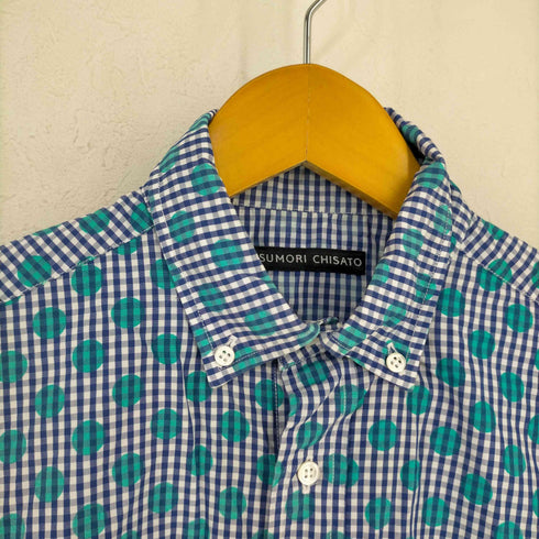 ツモリチサト TSUMORI CHISATO コットン ドット柄 BDチェックシャツ レディース JPN:1