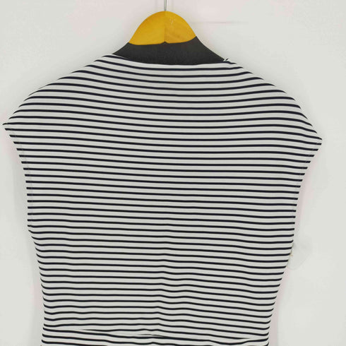 ザラ ZARA OTTOMAN KNIT MINI DRESS ボーダーワンピース レディース import:M