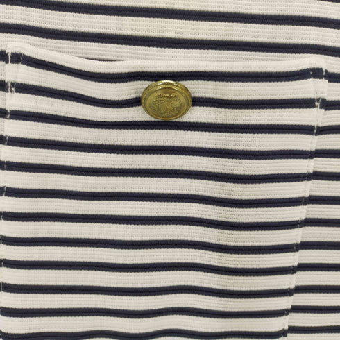 ザラ ZARA OTTOMAN KNIT MINI DRESS ボーダーワンピース レディース import:M