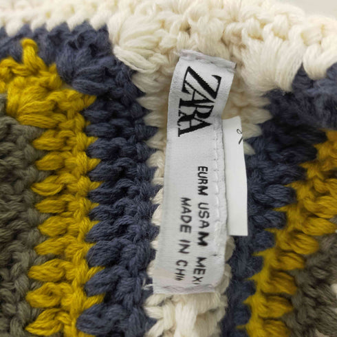 ザラ ZARA 花モチーフ クラッシャーハット レディース