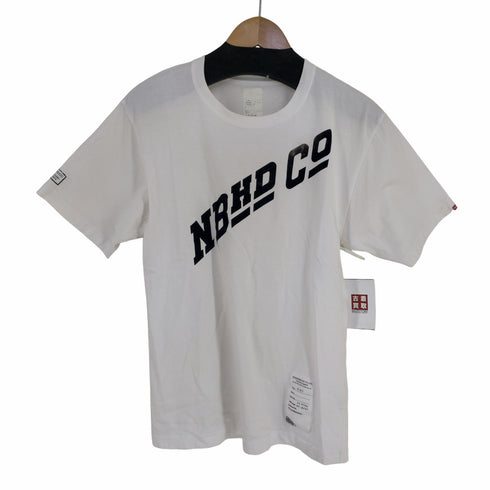 ネイバーフッド NEIGHBORHOOD NBHD CO フロッキープリント クールネックTシャツ メンズ