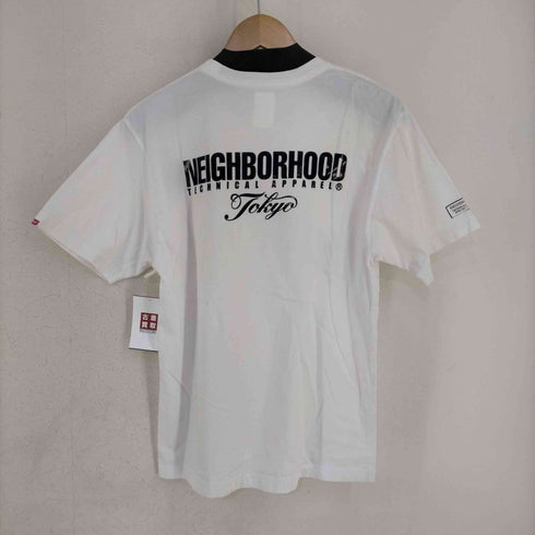ネイバーフッド NEIGHBORHOOD NBHD CO フロッキープリント クールネックTシャツ メンズ