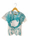 ミキオサカベ Mikiosakabe 愛☆まどんな BIG-Tシャツ 白×パーリー柄発泡プリント レディース