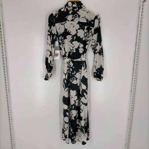 ザラ ZARA サテンドレス フラワーワンピース レディース import:XS