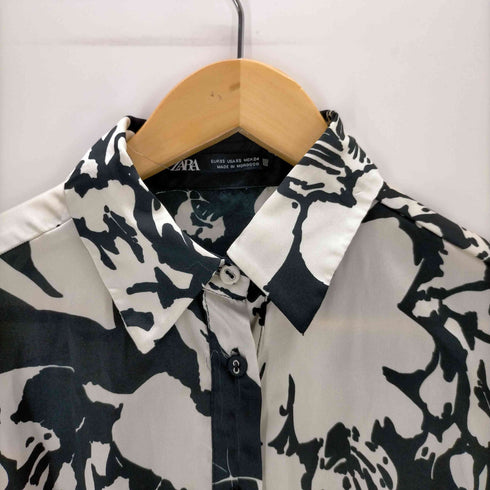 ザラ ZARA サテンドレス フラワーワンピース レディース import:XS