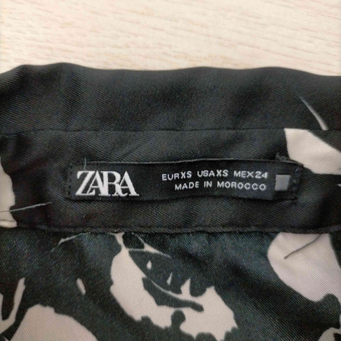 ザラ ZARA サテンドレス フラワーワンピース レディース import:XS