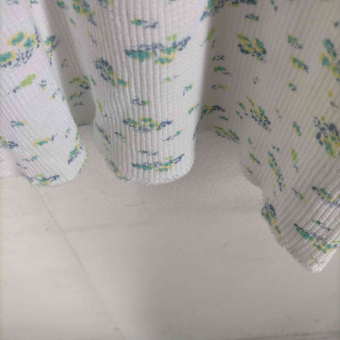 ビームスボーイ BEAMS BOY フラワーワッフルロングスリーブカットソー レディース