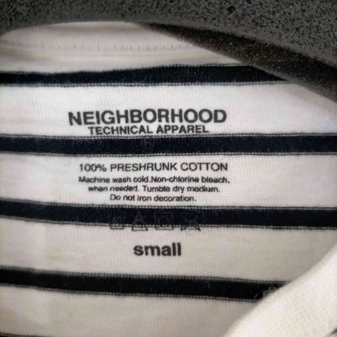 ネイバーフッド NEIGHBORHOOD コットン ボーダー クールネックTシャツ メンズ