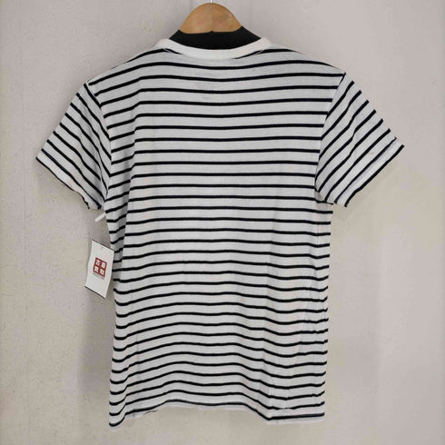 ネイバーフッド NEIGHBORHOOD コットン ボーダー クールネックTシャツ メンズ