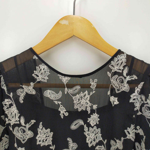 マーキュリーデュオ MERCURYDUO ペイズリー刺繍ロングドレス レディース M