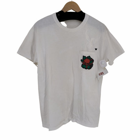 トーガビリリース TOGA VIRILIS 鳥刺繍 ポケットプリント クルーネックTシャツ メンズ JPN:46