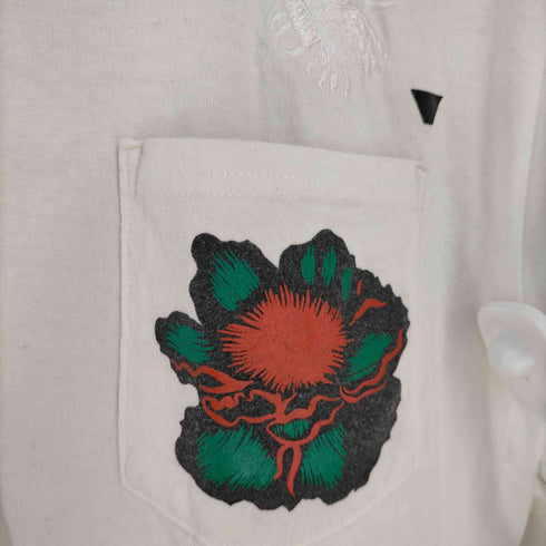 トーガビリリース TOGA VIRILIS 鳥刺繍 ポケットプリント クルーネックTシャツ メンズ JPN:46