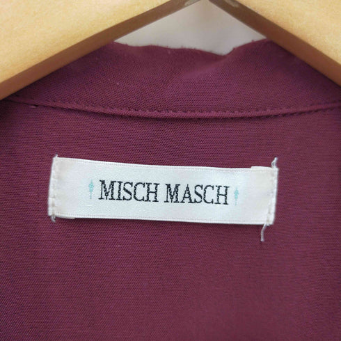ミッシュマッシュ MISCH MASCH サイドプリーツテーラー衿ワンピース レディース M