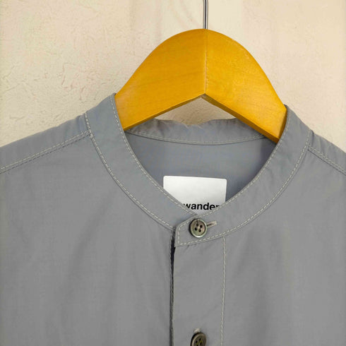 アンドワンダー and wander CORDURA typewriter long shirt レディース 00
