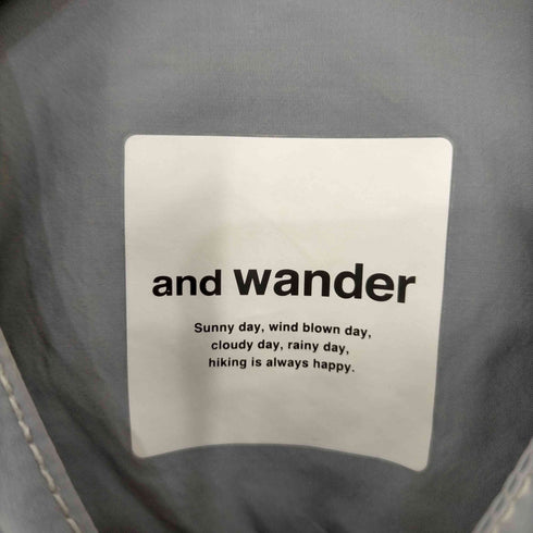 アンドワンダー and wander CORDURA typewriter long shirt レディース 00