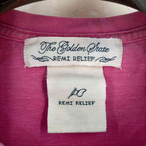 レミレリーフ REMI RELIEF コットン クールネックポケットTシャツ レディース JPN:M