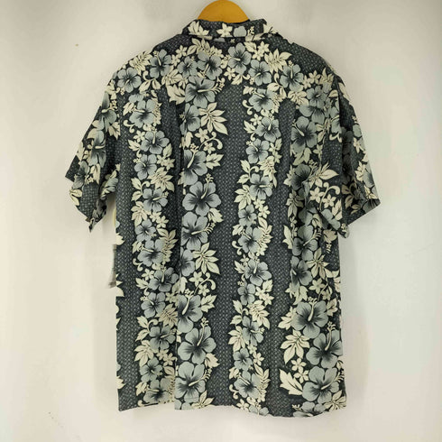 ALOHA HAWWAIIAN TROPICAL レーヨン ココナッツボタン 総柄 S/S アロハシャツ メンズ