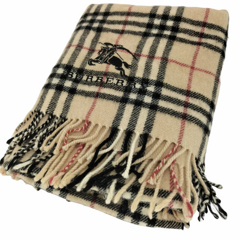バーバリーロンドン BURBERRY LONDON ロゴ 刺繍 ノバチェック マフラー レディース