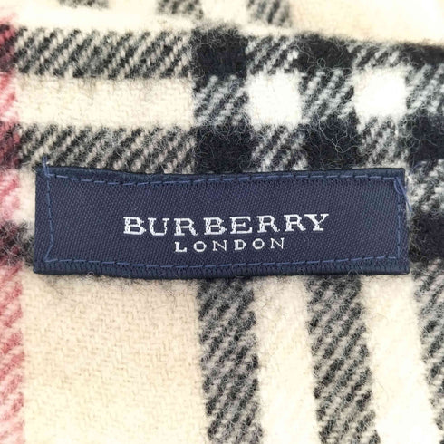 バーバリーロンドン BURBERRY LONDON ロゴ 刺繍 ノバチェック マフラー レディース