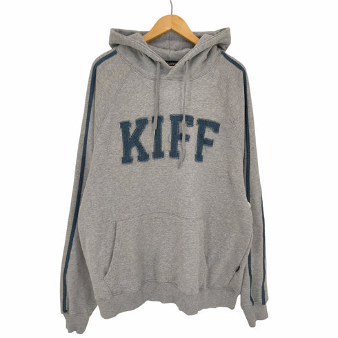 エージェム Agem/9 NASTY KICK KIFF Denim Patch Hoodie / KIFF デニムパッチ フーディー メンズ JPN:L