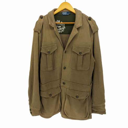 ポロバイラルフローレン Polo by RALPH LAUREN 90S 彫刻ボタン サファリ ジャケット メンズ LL